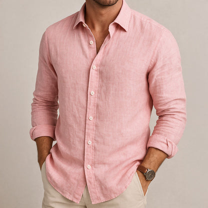 MaisonVirel-Paris| CHEMISE ESSENTIELLE EN LIN POUR HOMME